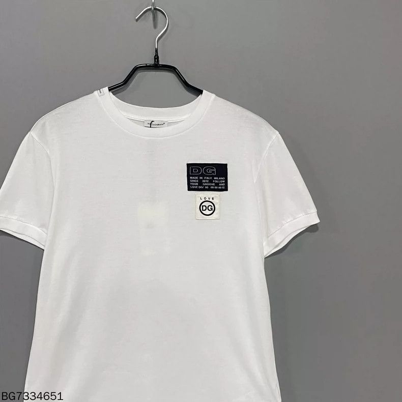 Dolce & Gabbana Dolce & Gabbana White Slogan Short Sleeve Size M / US 6-8 / IT 42-44 - 2 Thumbnail