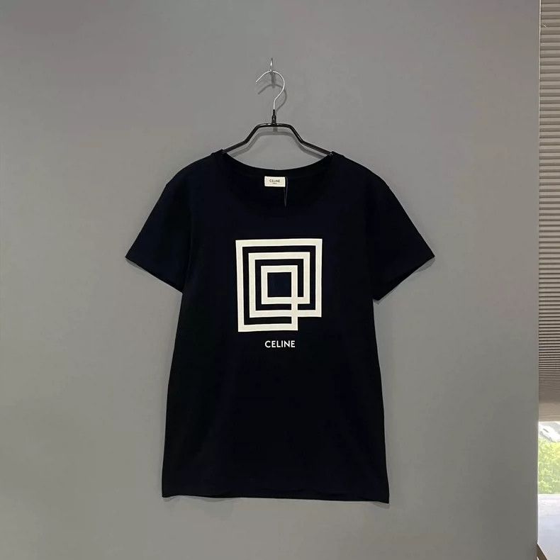 Celine Celine Black Maze Print Short Sleeve T-shirt Size XS / US 0-2 / IT 36-38 - 3 Thumbnail