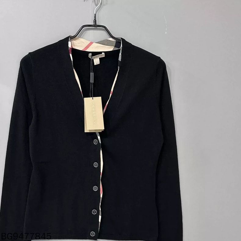 Burberry Burberry Wool Cardigan with Classic Plaid Size M / US 6-8 / IT 42-44 - 2 Thumbnail
