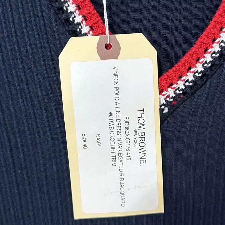 Thom Browne Thom Browne Classic Stripe Trim Dress Size M / US 6-8 / IT 42-44 - 6 Thumbnail