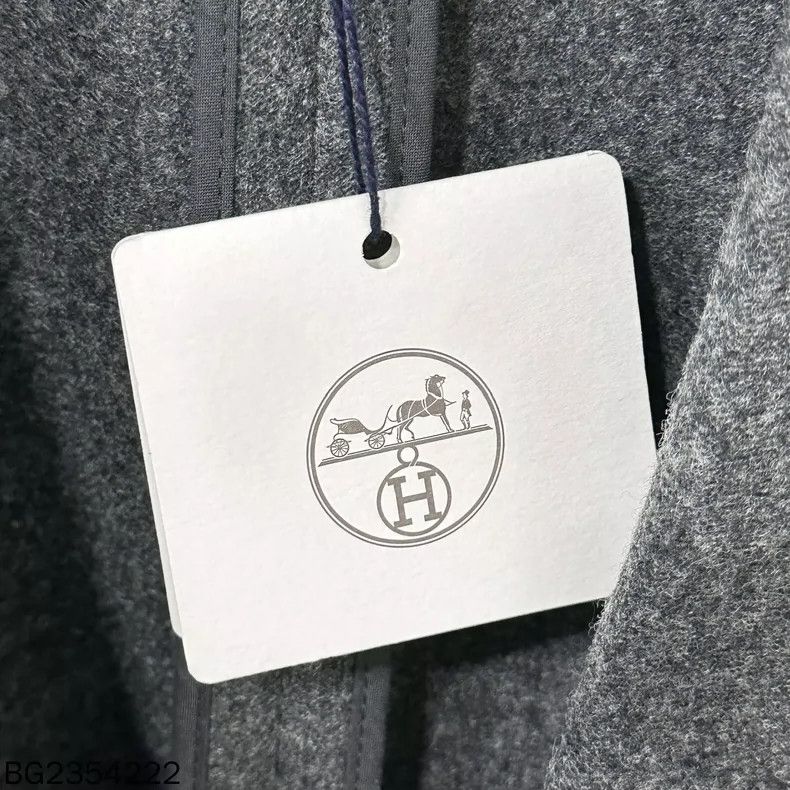 Hermes HERMES Pure Wool Lapel Blazer Size XXL / US 16-18 / IT 52-54 - 4 Thumbnail