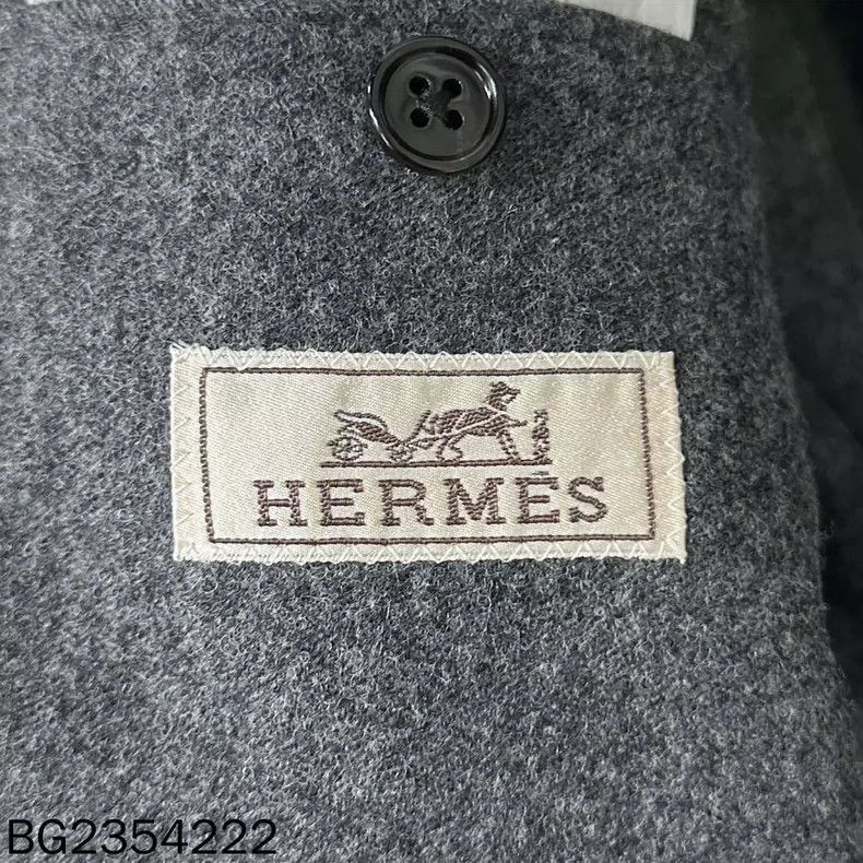 Hermes HERMES Pure Wool Lapel Blazer Size XXL / US 16-18 / IT 52-54 - 6 Thumbnail