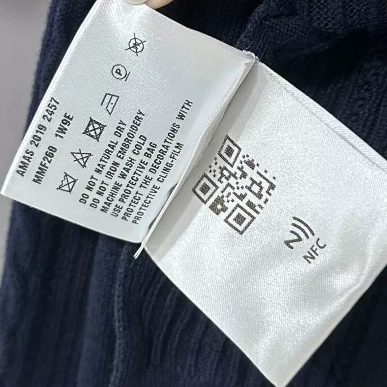 Miu Miu Navy Bow Logo Knit Sweater MIUMIU Size M / US 6-8 / IT 42-44 - 4 Thumbnail