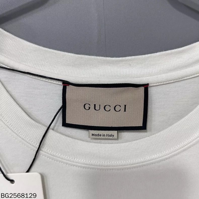 Gucci Gucci Beige Lightning Logo Short Sleeve T-shirt Size XXL / US 16-18 / IT 52-54 - 4 Thumbnail