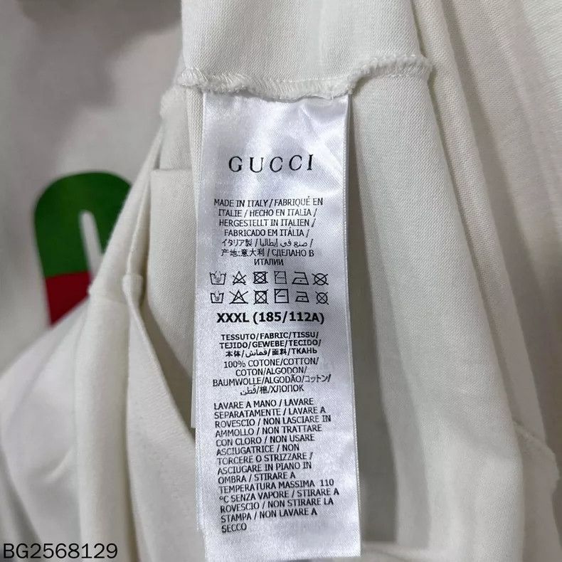 Gucci Gucci Beige Lightning Logo Short Sleeve T-shirt Size XXL / US 16-18 / IT 52-54 - 5 Thumbnail