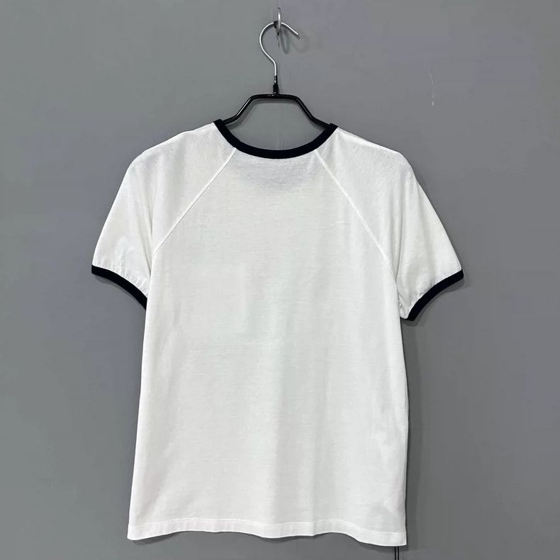 Prada PRADA Triangle Logo White Short Sleeve T-Shirt Size M / US 6-8 / IT 42-44 - 3 Thumbnail