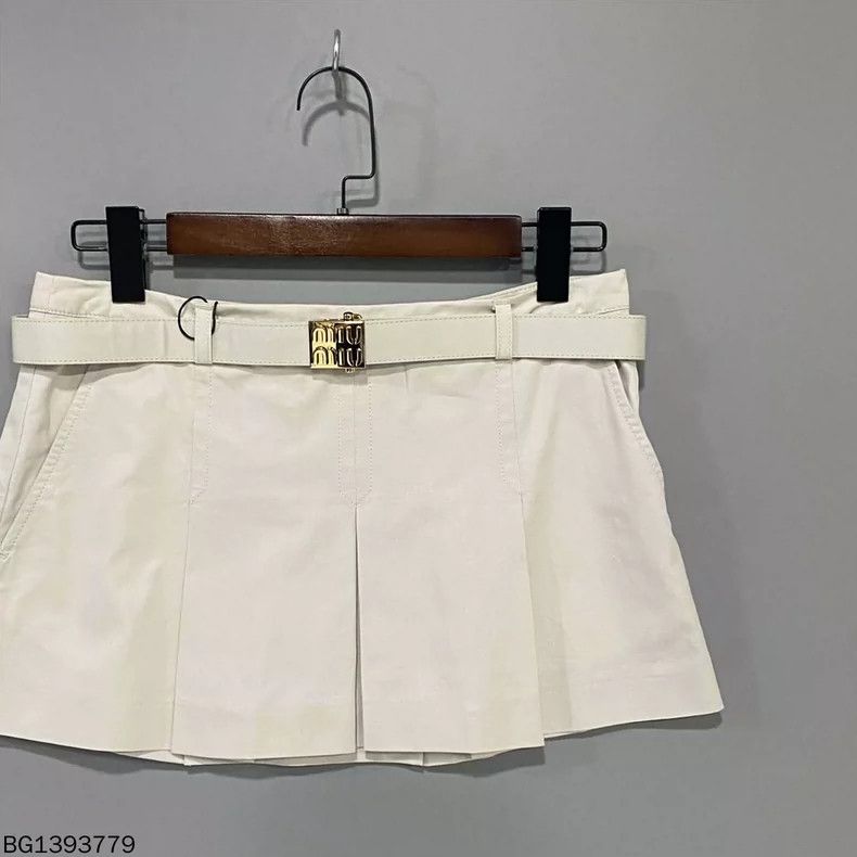 Miu Miu MIU MIU Belted Mini Skirt Size 36" / US 14 / IT 50 - 3 Thumbnail