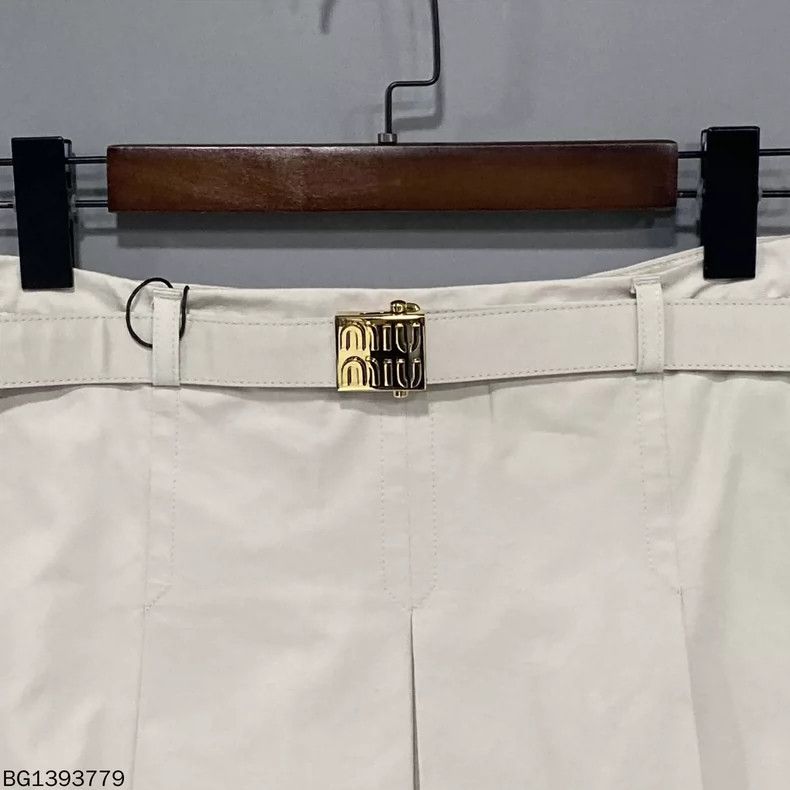 Miu Miu MIU MIU Belted Mini Skirt Size 36" / US 14 / IT 50 - 4 Thumbnail