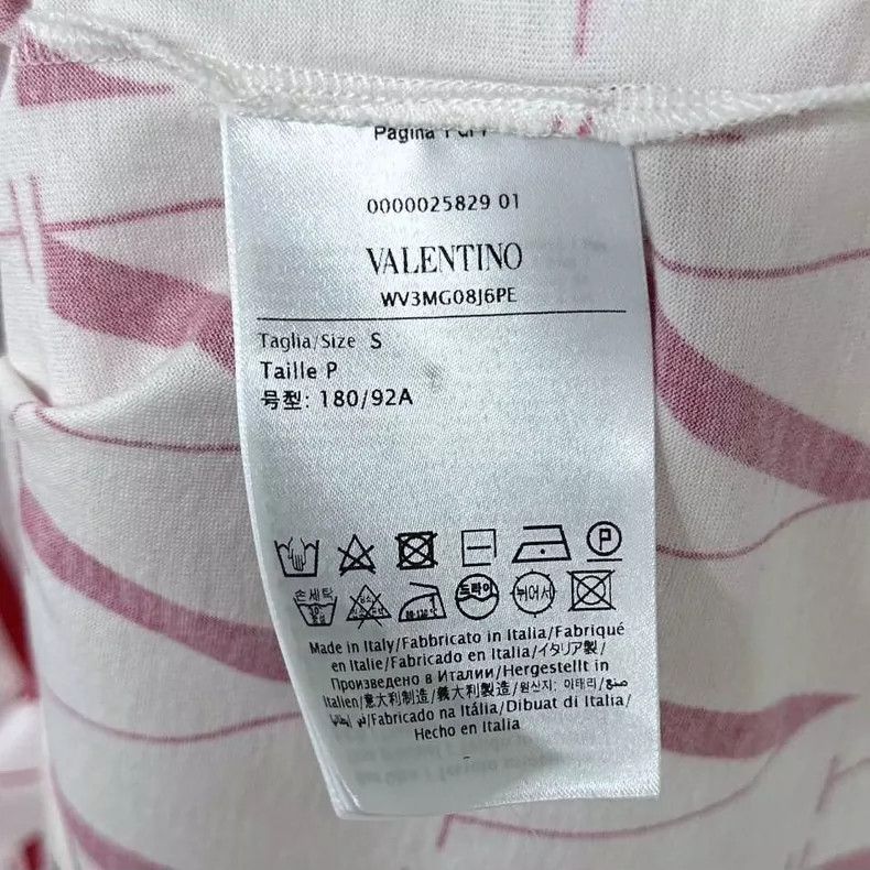 Valentino Valentino Red White Logo Short Sleeve Tee Size S / US 4 / IT 40 - 5 Thumbnail