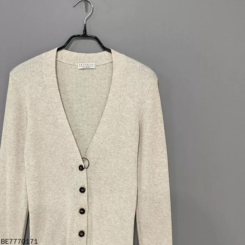 Brunello Cucinelli Brunello Cucinelli Silk Gold Cashmere Cardigan Size S / US 4 / IT 40 - 2 Thumbnail