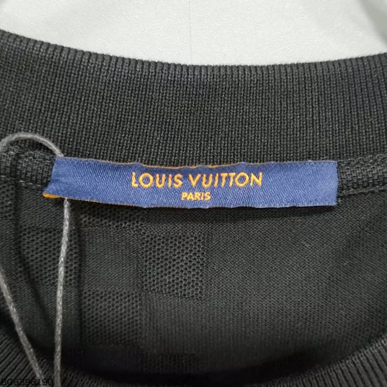 Louis Vuitton Louis Vuitton Black Checkerboard Short Sleeve Tee Size XL / US 12-14 / IT 48-50 - 5 Thumbnail