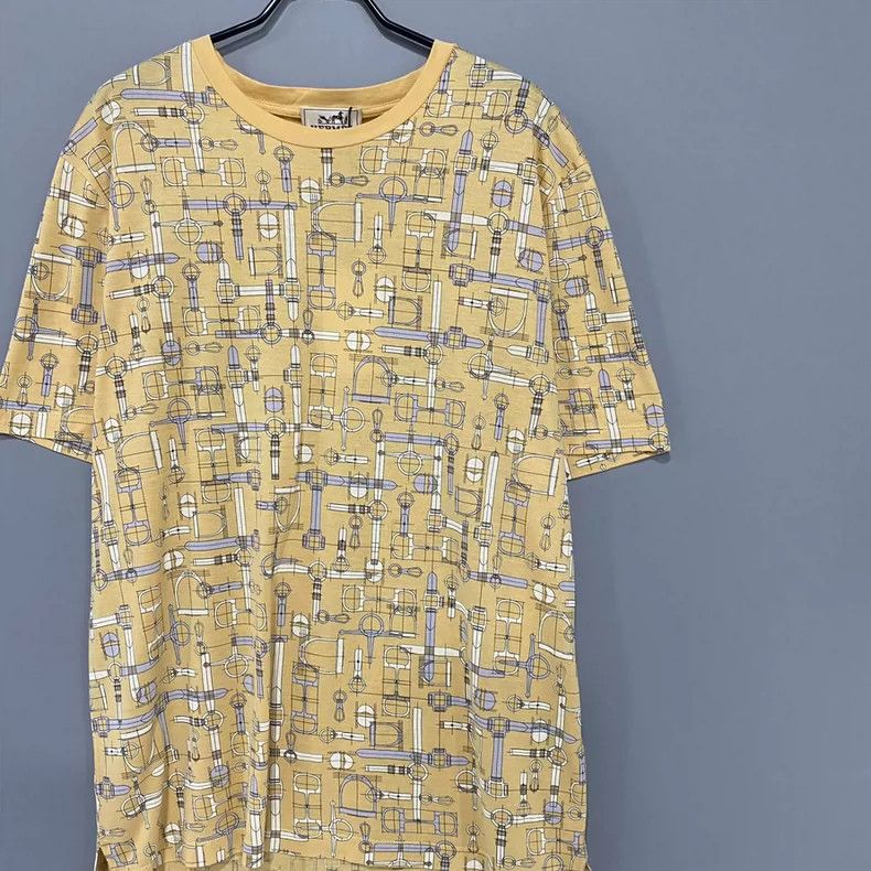Hermes Hermes Labyrinthe Equestre Print Short Sleeve Size XL / US 12-14 / IT 48-50 - 2 Thumbnail