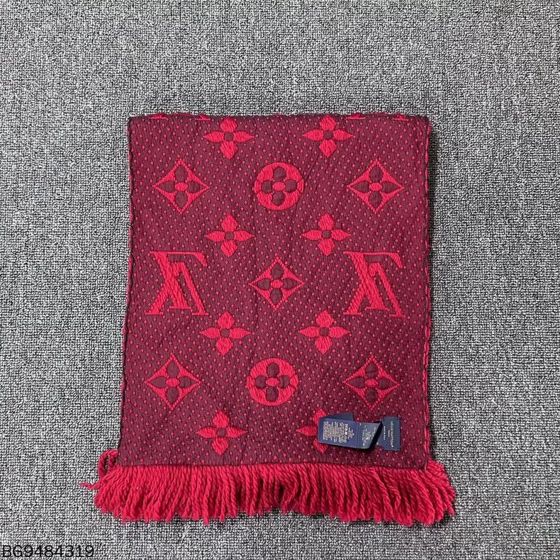 Gucci Gucci Red Double-Sided Patterned Scarf Size ONE SIZE - 2 Thumbnail
