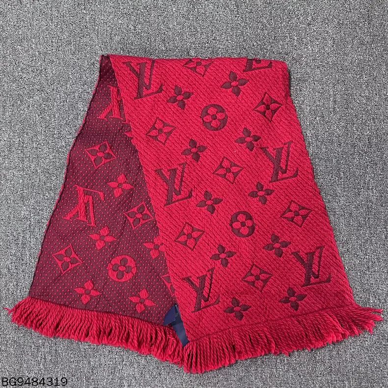 Gucci Gucci Red Double-Sided Patterned Scarf Size ONE SIZE - 3 Thumbnail