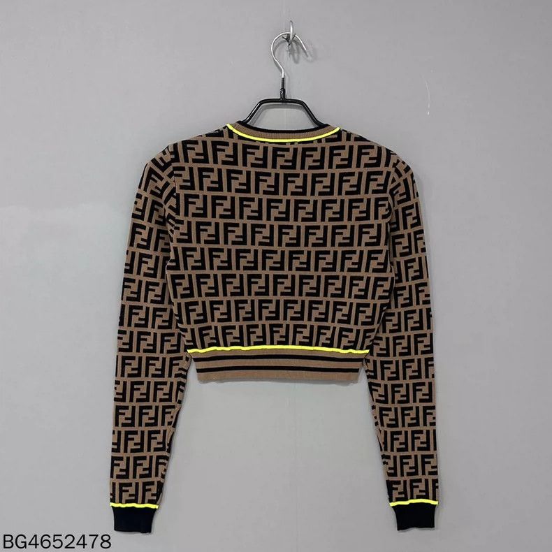 Fendi Fendi Embroidered Monogram Knit Sweater Size M / US 6-8 / IT 42-44 - 3 Thumbnail