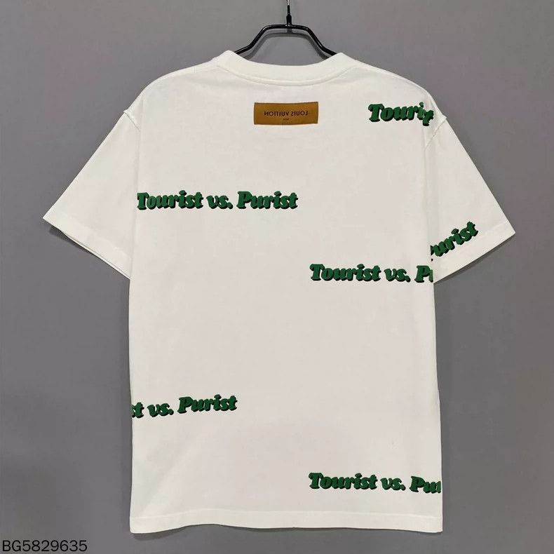 Louis Vuitton Louis Vuitton Flocked Bullet Screen Logo Short Sleeve Size S / US 4 / IT 40 - 3 Thumbnail
