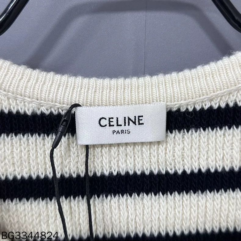 Celine Celine Striped Gold Button Knit Jacket Size S / US 4 / IT 40 - 4 Thumbnail