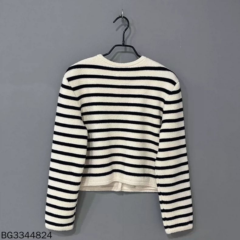 Celine Celine Striped Gold Button Knit Jacket Size S / US 4 / IT 40 - 3 Thumbnail
