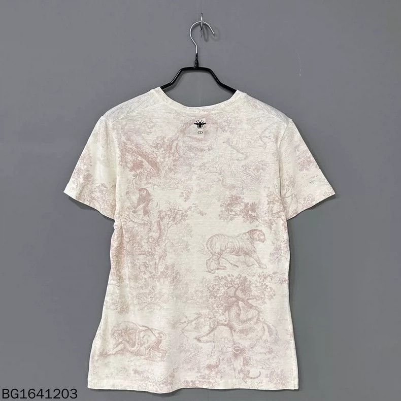 Dior Dior Pink Animal Print Short Sleeve Tee Size M / US 6-8 / IT 42-44 - 3 Thumbnail