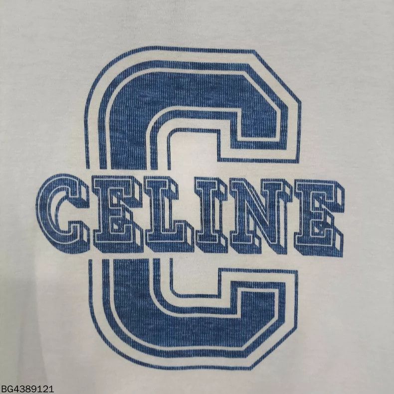 Celine Celine Blue Logo Short Sleeve T-shirt Size S / US 4 / IT 40 - 4 Thumbnail