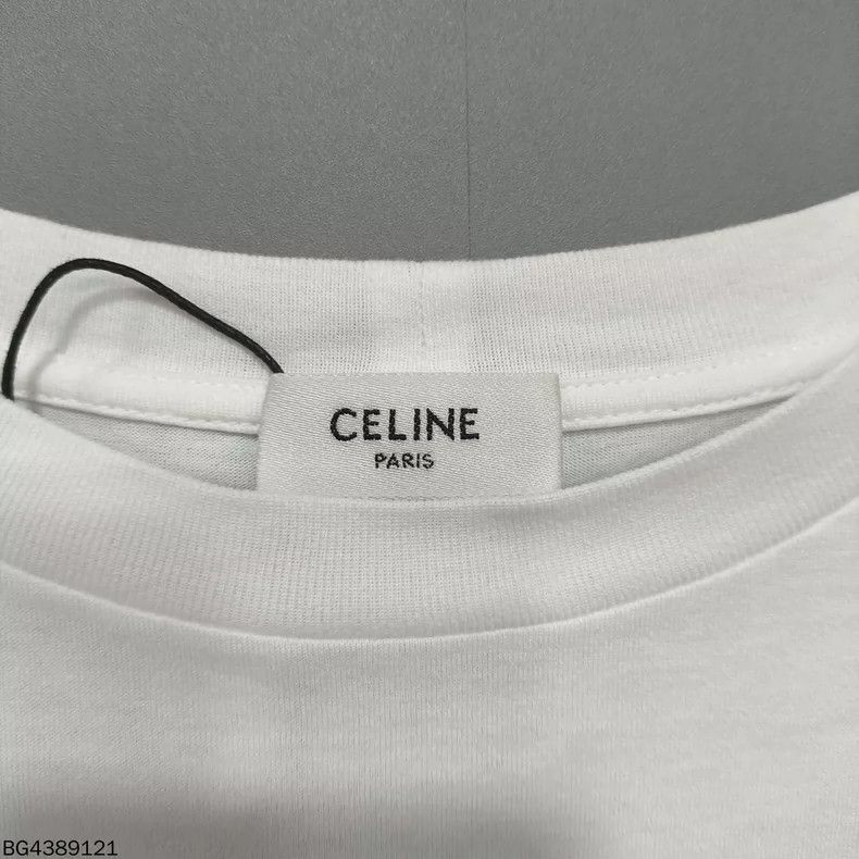 Celine Celine Blue Logo Short Sleeve T-shirt Size S / US 4 / IT 40 - 6 Thumbnail