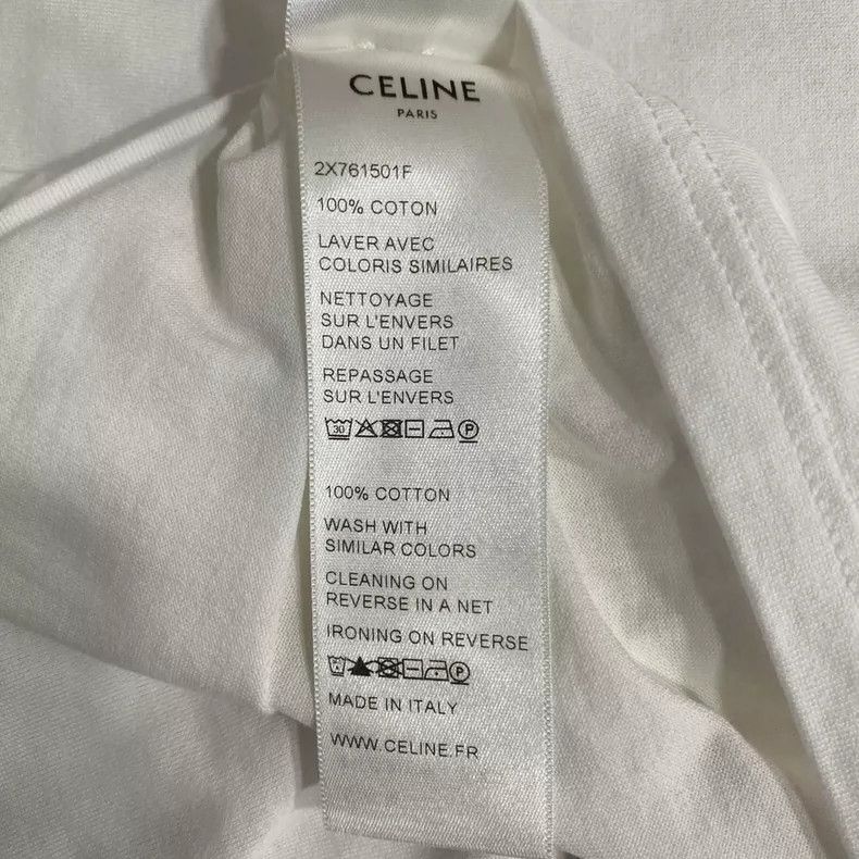 Celine Celine Logo Short Sleeve Crop Top Size S / US 4 / IT 40 - 5 Thumbnail