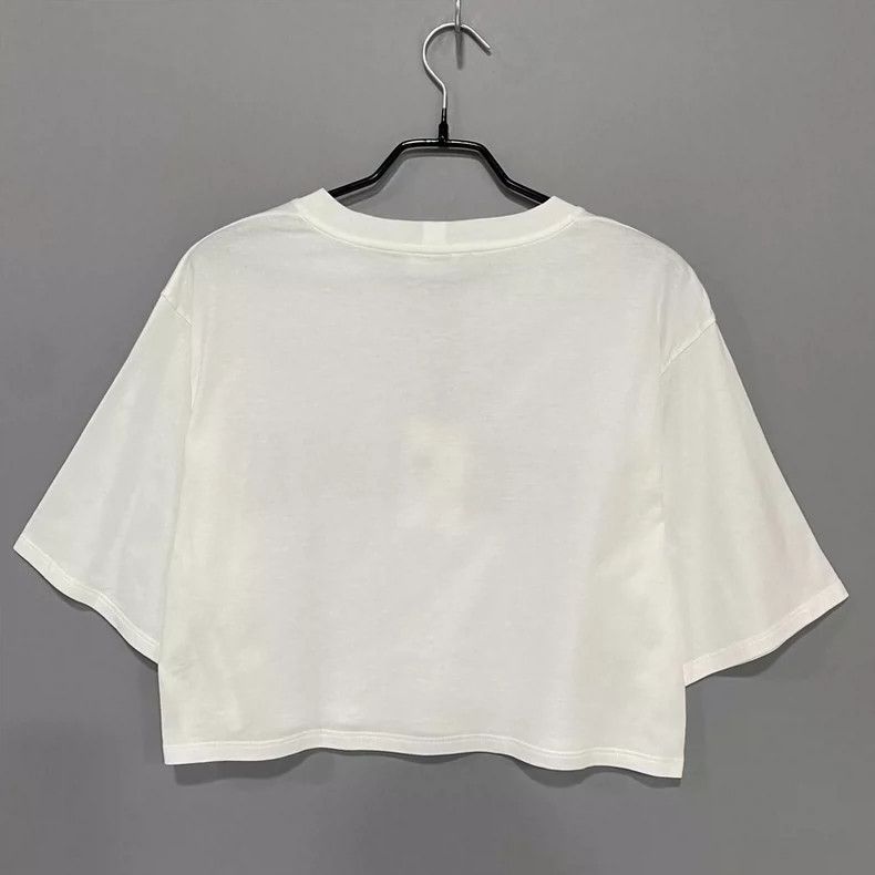 Celine Celine Logo Short Sleeve Crop Top Size S / US 4 / IT 40 - 3 Thumbnail