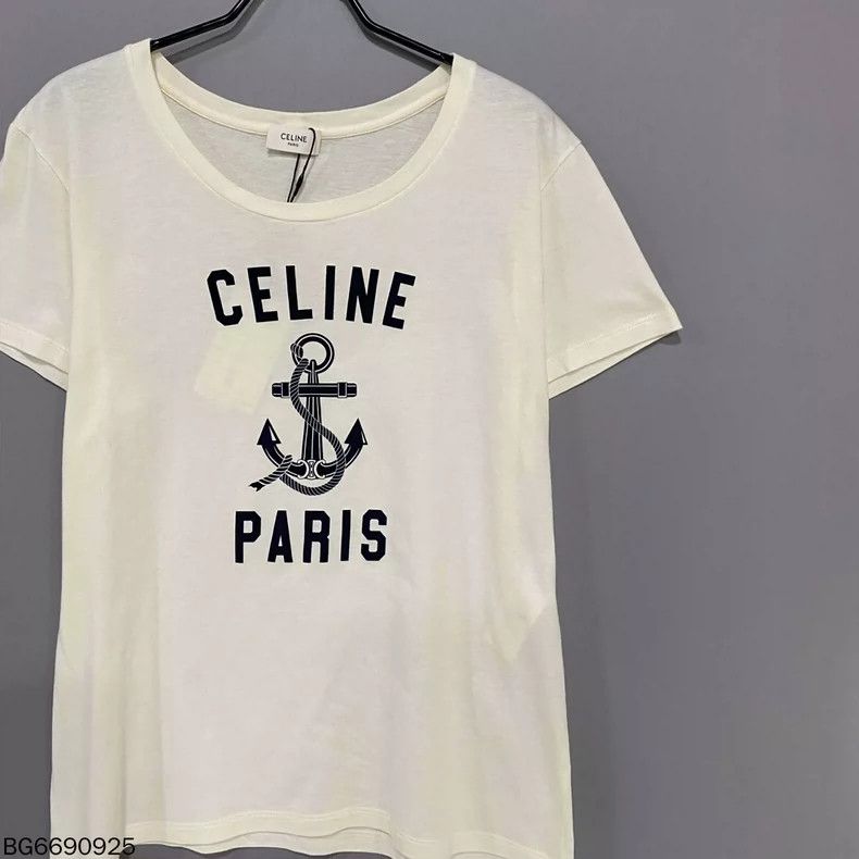Celine Celine Anchor Logo Short Sleeve T-shirt Size L / US 10 / IT 46 - 2 Thumbnail