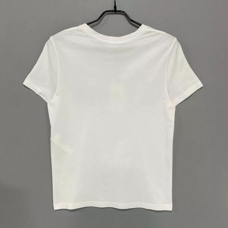 Celine Celine White Logo Short Sleeve T-shirt Size S / US 4 / IT 40 - 3 Thumbnail