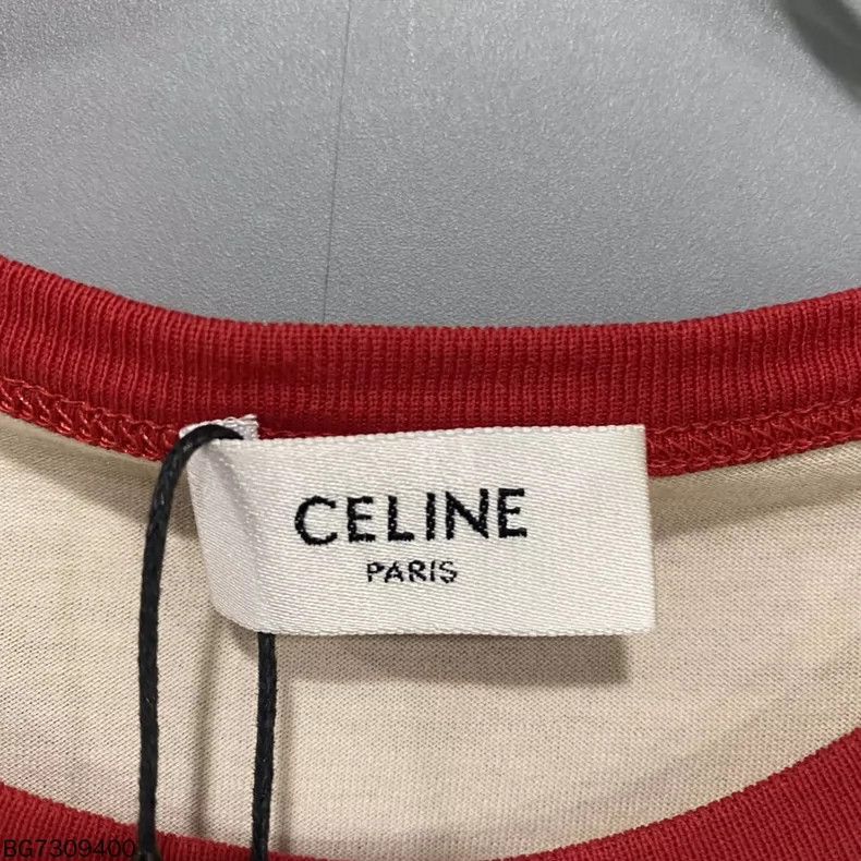 Celine Celine Beige Carriage Logo Short Sleeve Tee Size S / US 4 / IT 40 - 5 Thumbnail