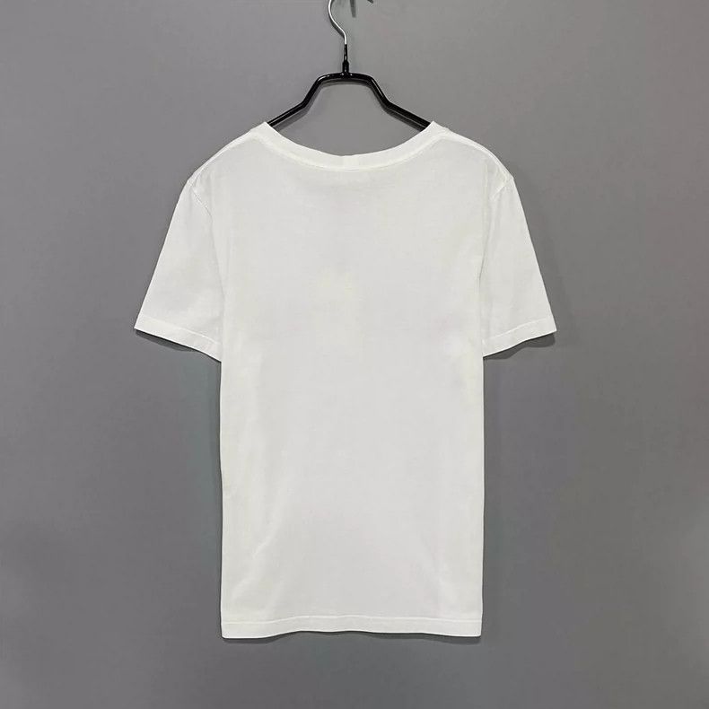 Celine Celine White Logo Short Sleeve T-Shirt Size M / US 6-8 / IT 42-44 - 3 Thumbnail