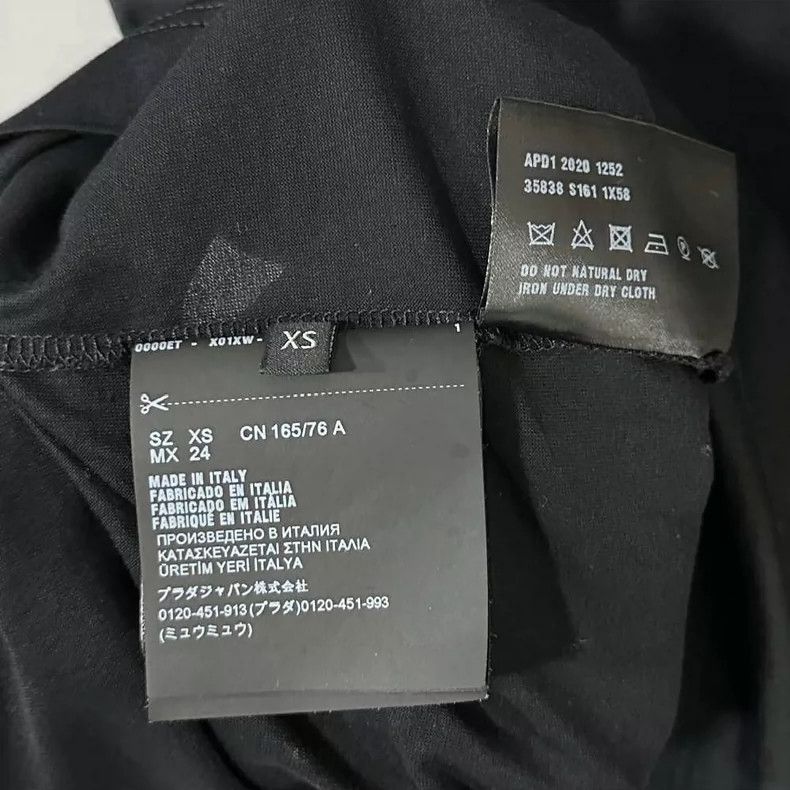 Prada PRADA Black Triangle Logo Short Sleeve T-shirt Size XS / US 0-2 / IT 36-38 - 5 Thumbnail