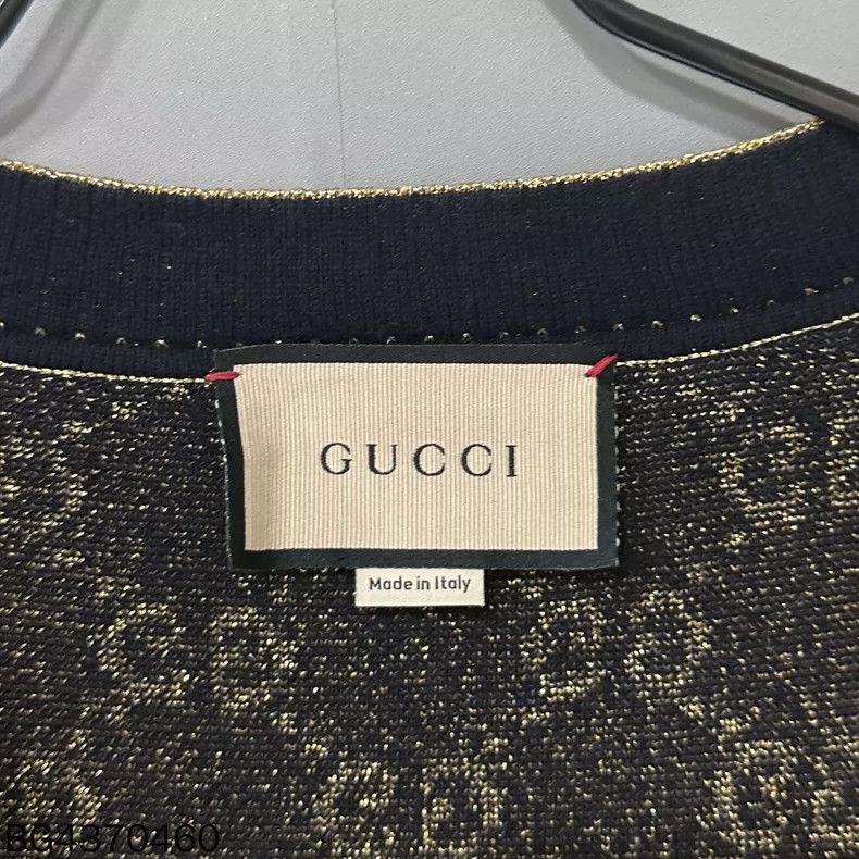 Gucci Gucci Gold Double G Print Cardigan Size S / US 4 / IT 40 - 4 Thumbnail