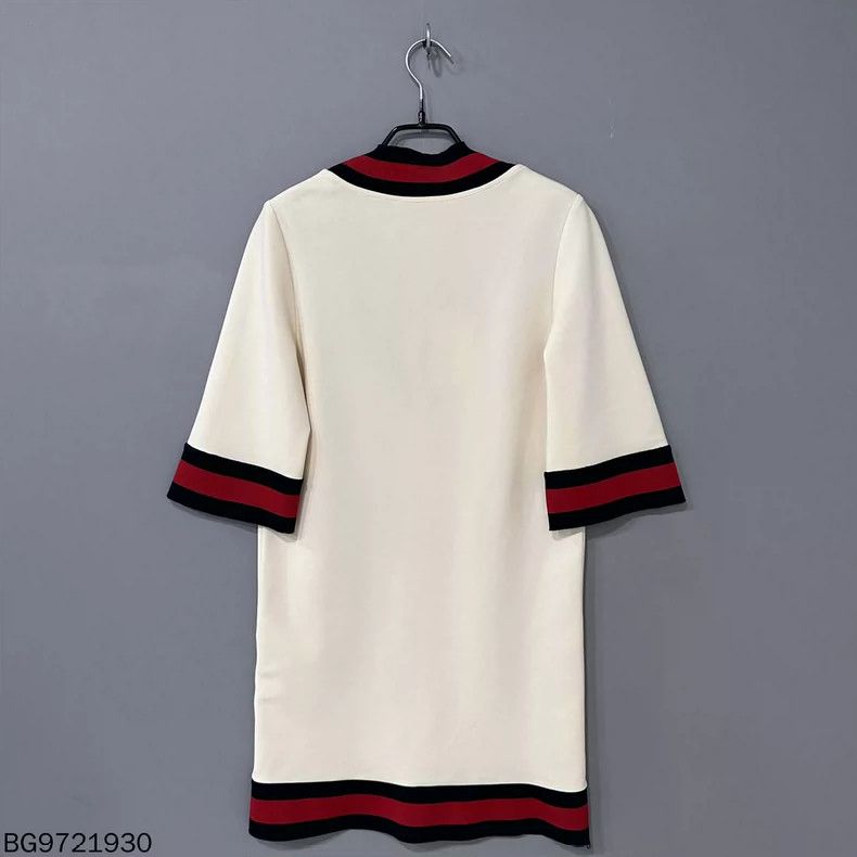 Gucci Gucci Striped V-Neck Short Sleeve Dress Size XS / US 0-2 / IT 36-38 - 3 Thumbnail