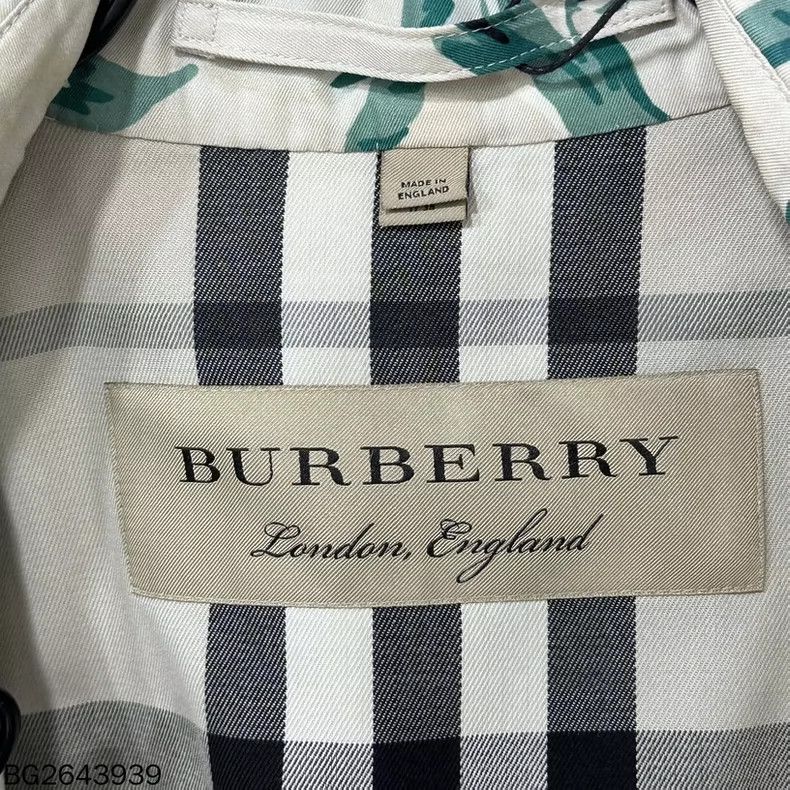 Burberry Floral Print Mid-Length Trench Coat