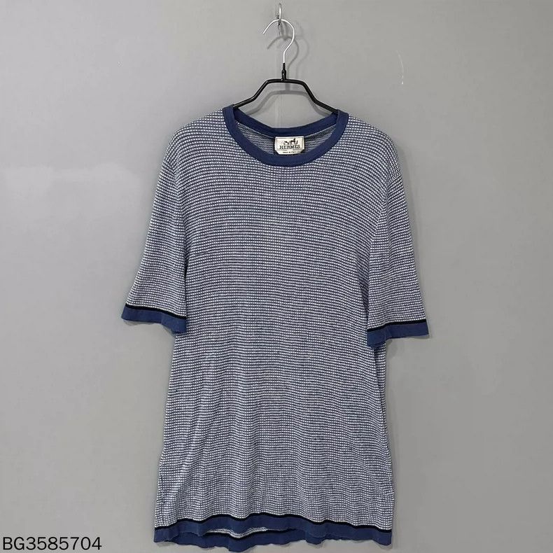 Hermes HERMES H Print Knit Short Sleeve Top Size L / US 10 / IT 46 - 3 Thumbnail