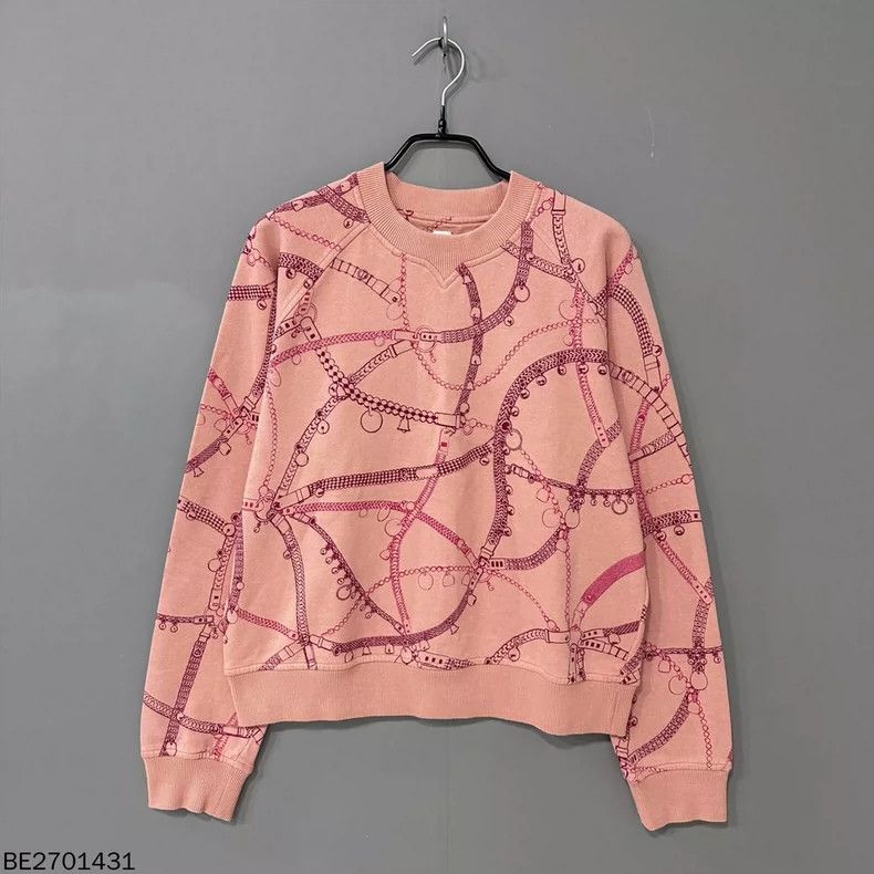 Hermes HERMES Printed Ribbed Crewneck Long-Sleeve Sweater Size M / US 6-8 / IT 42-44 - 3 Thumbnail