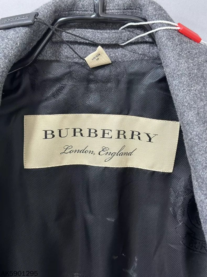 Burberry Burberry Long Wool Blend Coat Size S / US 4 / IT 40 - 5 Thumbnail