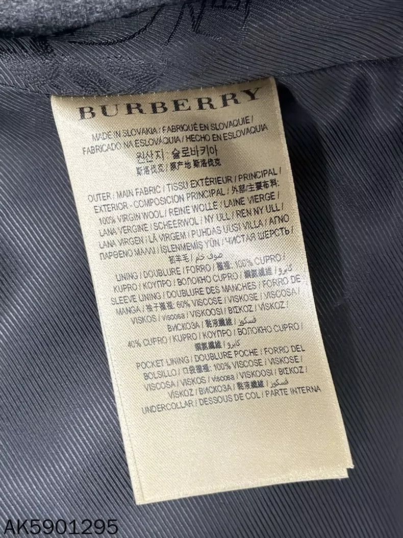 Burberry Burberry Long Wool Blend Coat Size S / US 4 / IT 40 - 4 Thumbnail