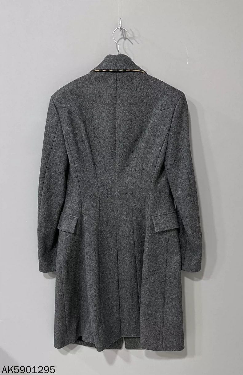 Burberry Burberry Long Wool Blend Coat Size S / US 4 / IT 40 - 3 Thumbnail