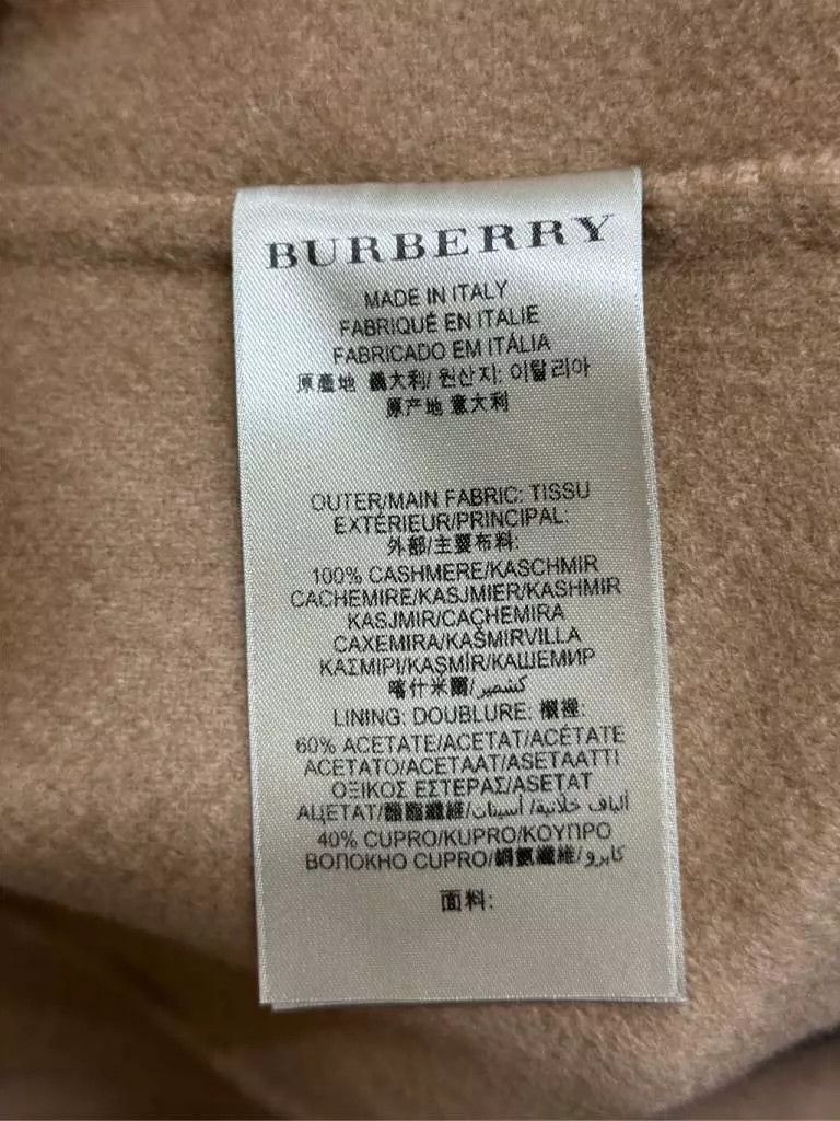 Burberry Burberry Camel Wool Cashmere Coat Size S / US 4 / IT 40 - 6 Thumbnail