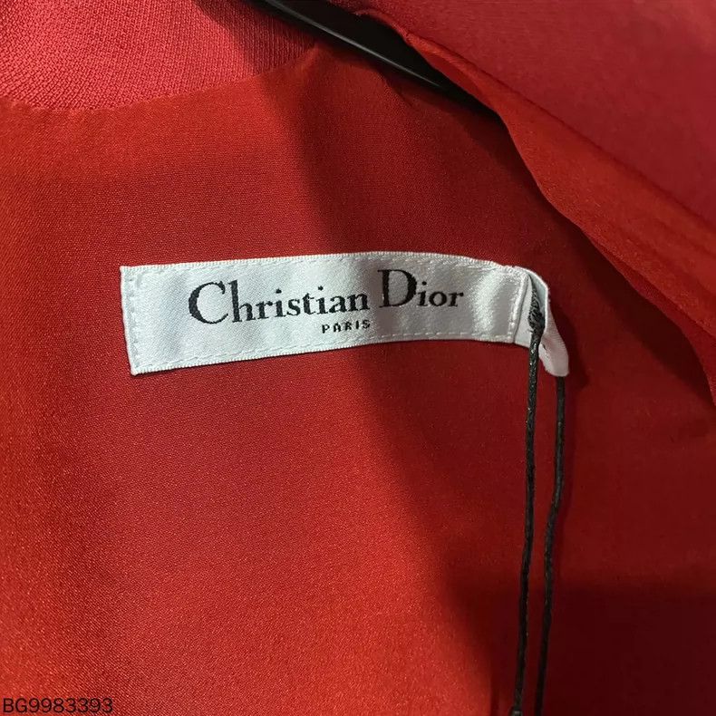 Dior Red Collared Sleeveless Dior Dress Size M / US 6-8 / IT 42-44 - 4 Thumbnail