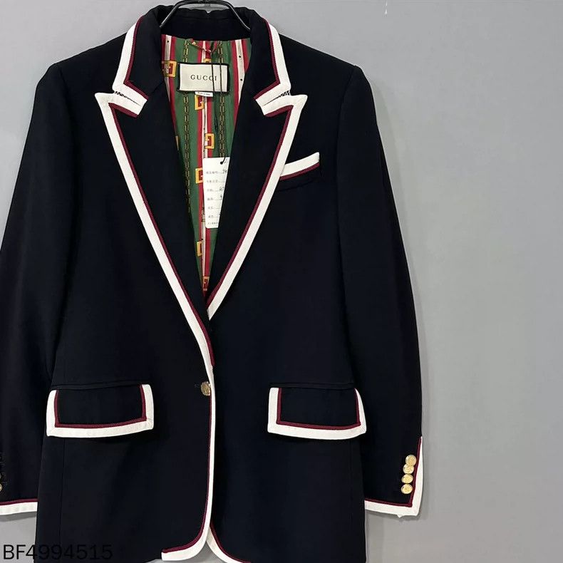 Gucci GUCCI Silk Pattern College Style Blazer Size M / US 6-8 / IT 42-44 - 2 Thumbnail