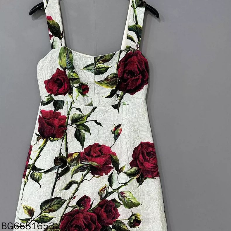 Dolce & Gabbana Dolce & Gabbana Rose Embroidered Dress Size S / US 4 / IT 40 - 3 Thumbnail