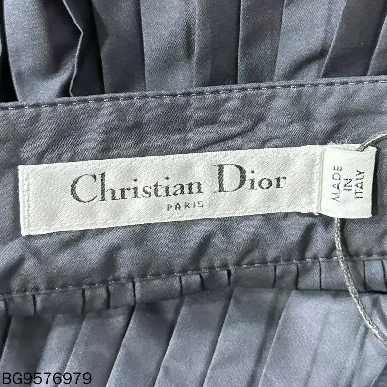Dior Dior Black Pleated Mini Skirt Size 36" / US 14 / IT 50 - 5 Thumbnail