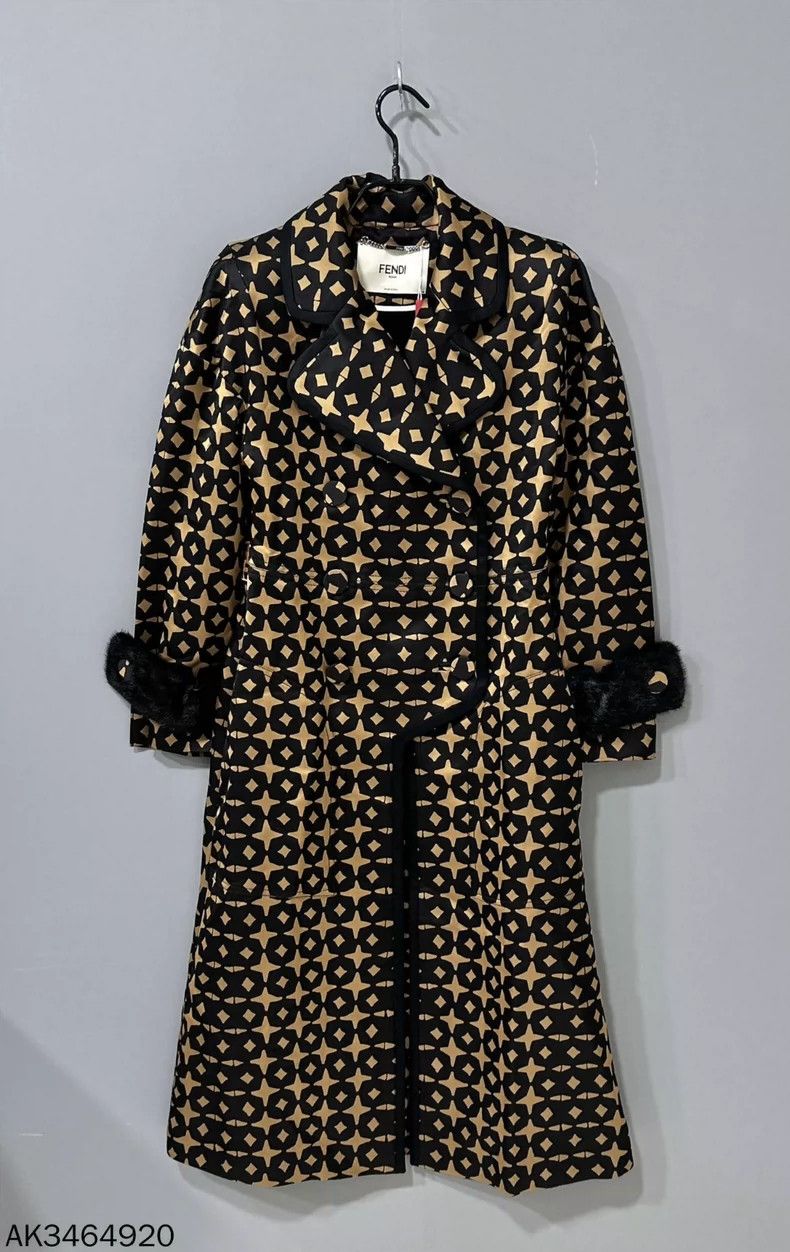 Fendi FENDI Mink Cuff Long Coat Size M / US 6-8 / IT 42-44 - 2 Thumbnail