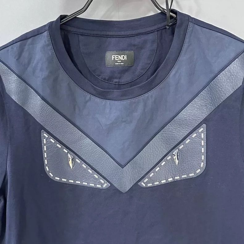 Fendi Fendi Monster Eye Patchwork Short Sleeve Tee Size L / US 10 / IT 46 - 9 Thumbnail