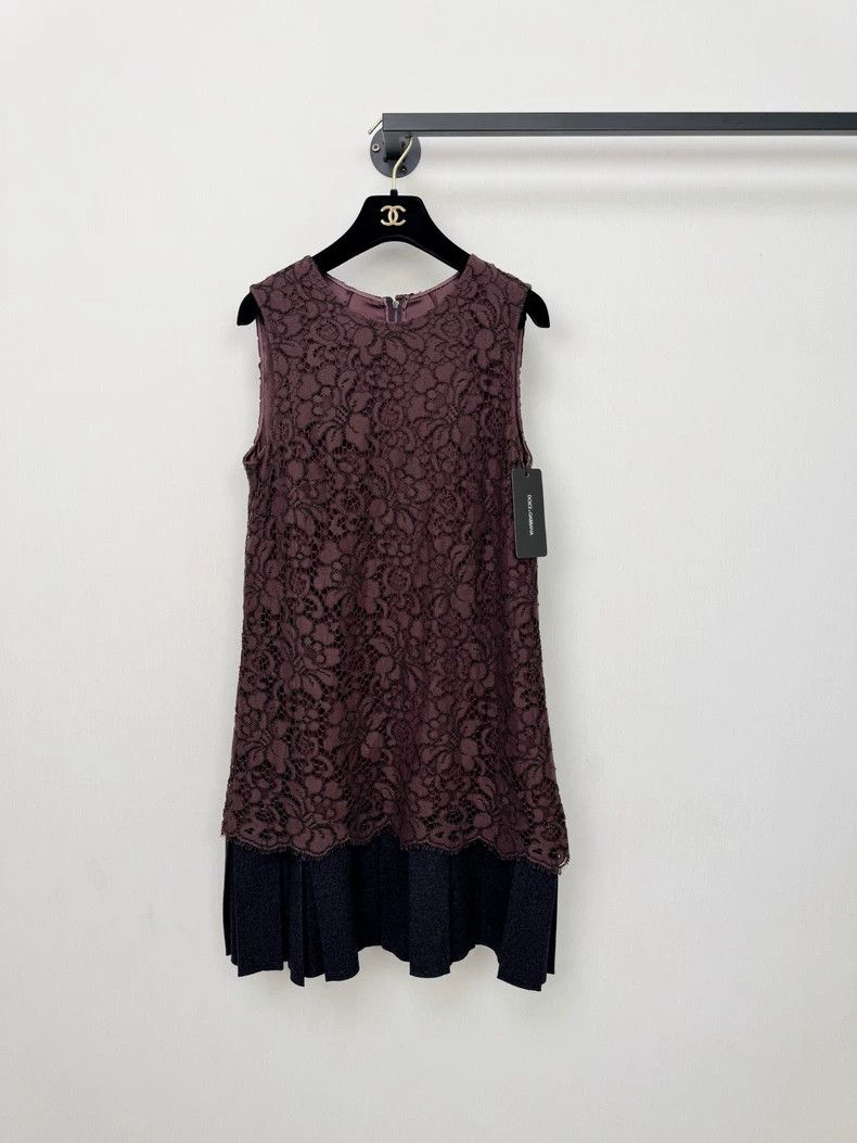 Dolce & Gabbana Dolce&Gabbana New Lace Dress Size L / US 10 / IT 46 - 4 Thumbnail