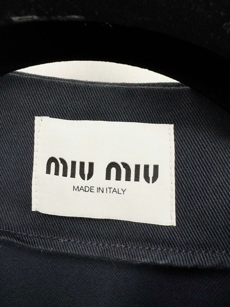 Miu Miu Miu Miu Distressed Denim Jacket with Tags Size S / US 4 / IT 40 - 2 Thumbnail