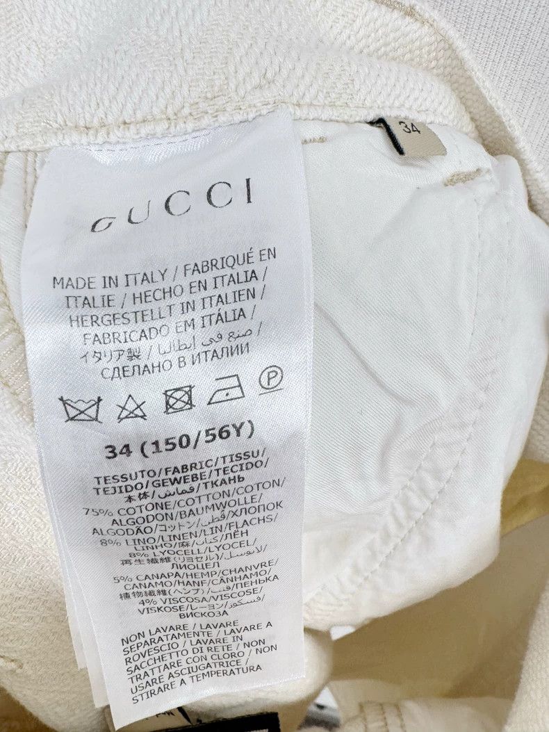 Gucci Gucci Denim Patterned Shorts Size 34" / US 12 / IT 48 - 5 Thumbnail